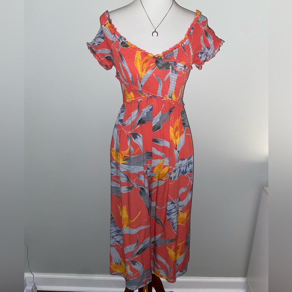Tropical Romper with Pockets